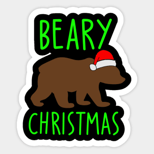 Beary Christmas Sticker